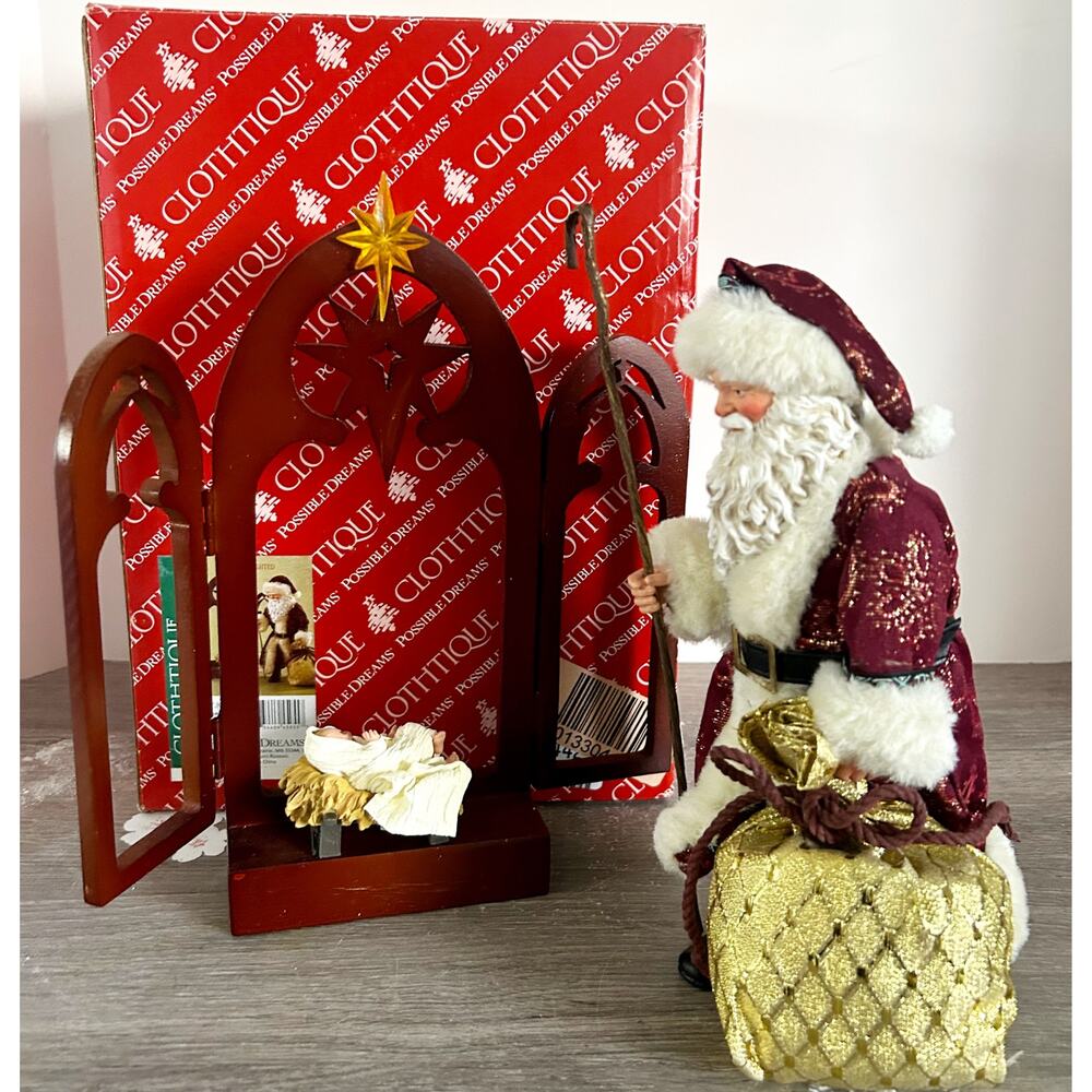 Possible Dreams “Bethlehem Star” Santa / Baby Jesus Seventh Avenue Exclusive HTF